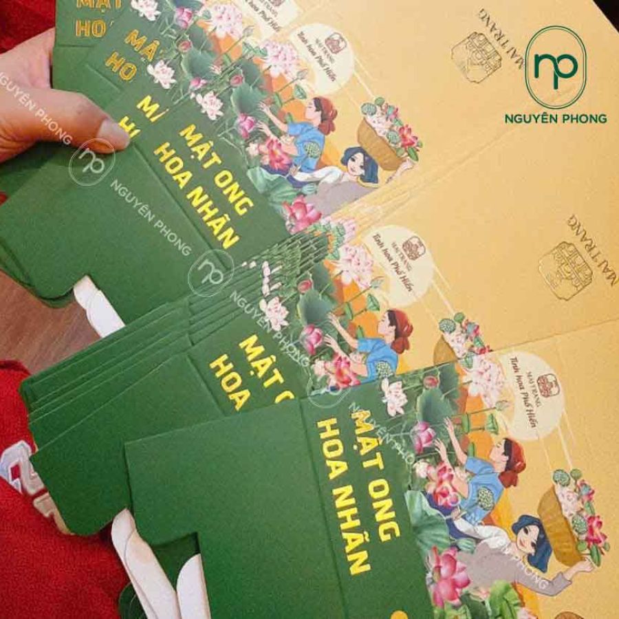 Kích thước tùy chỉnh theo lọ mật ong bên trong hộp